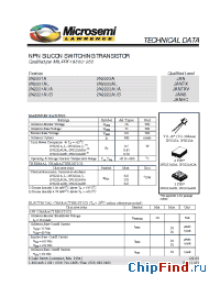 Datasheet 2N2221A manufacturer Microsemi